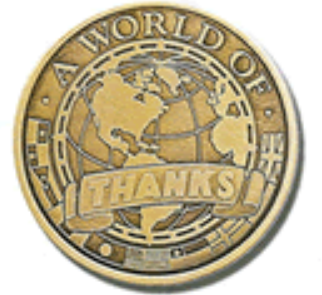 1" Custom Engraved Antique Bronze Coins -14 gauge main image